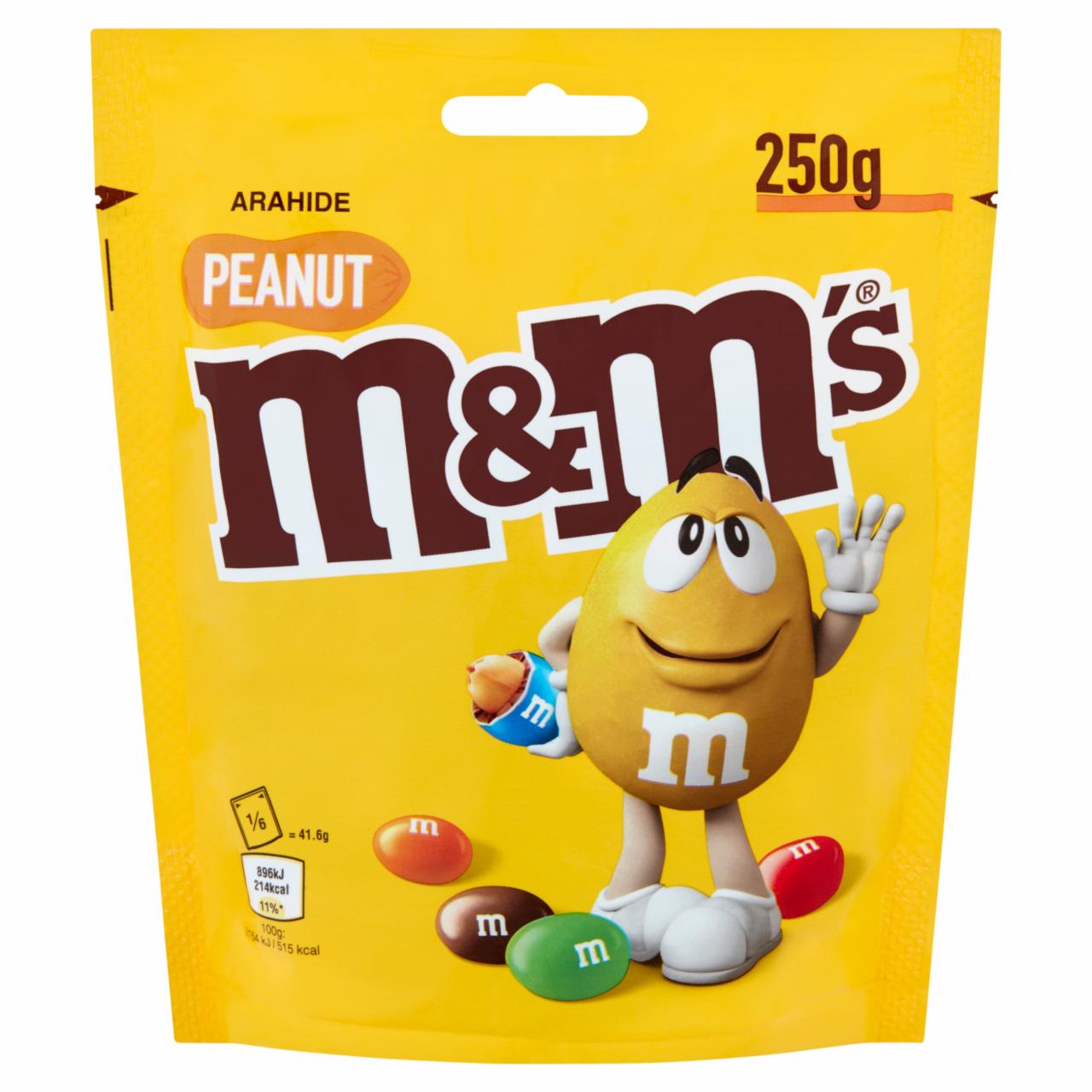 Képek - M&M's földimogyorós drazsé tejcsokoládéban, cukorbevonattal 250 g