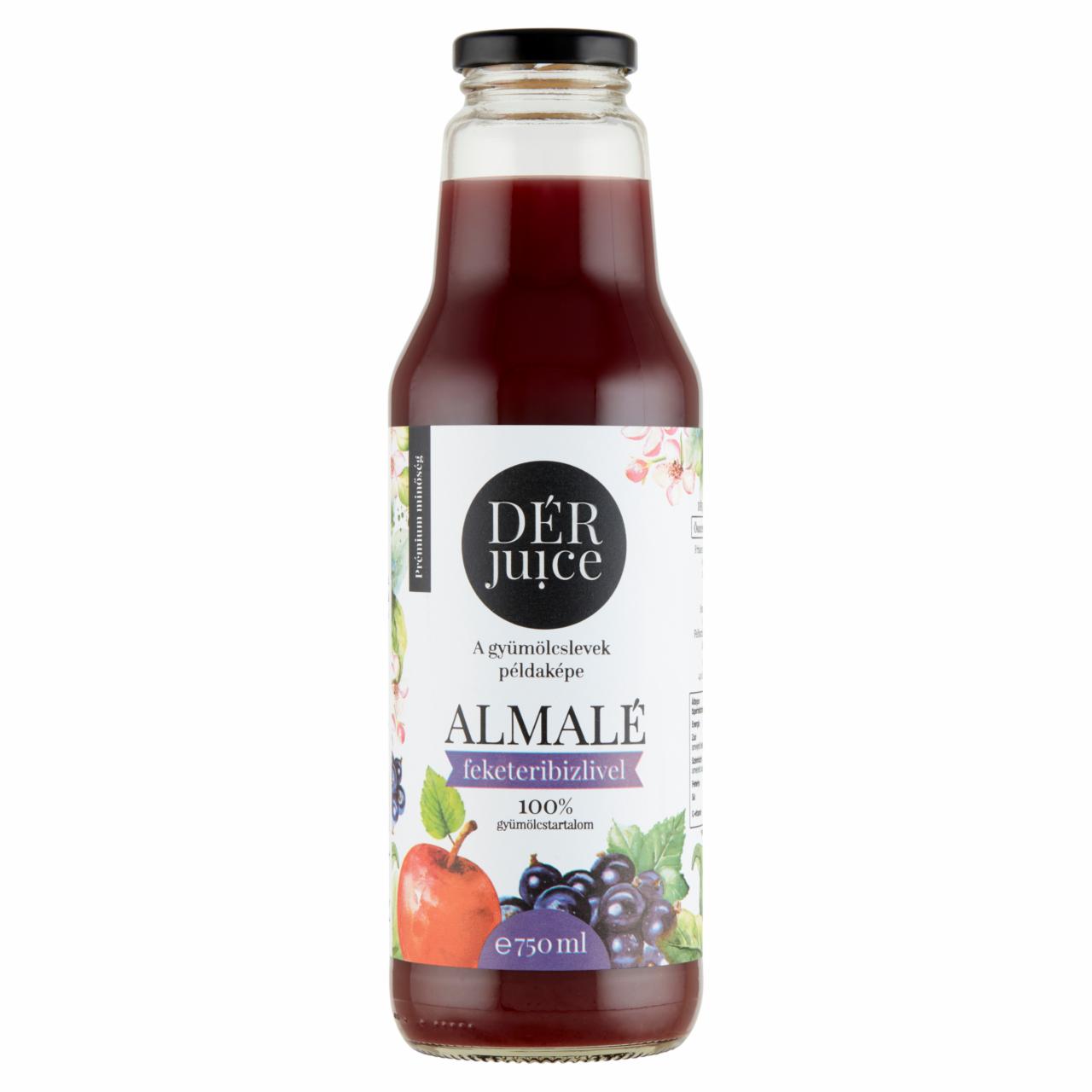 Képek - DÉR Juice 100% almalé feketeribizlivel 750 ml