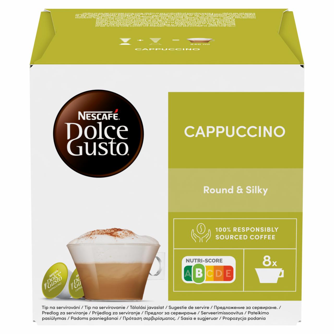 Képek - NESCAFÉ Dolce Gusto Cappuccino tej- és kávékapszula cukorral 16 db 186,4 g