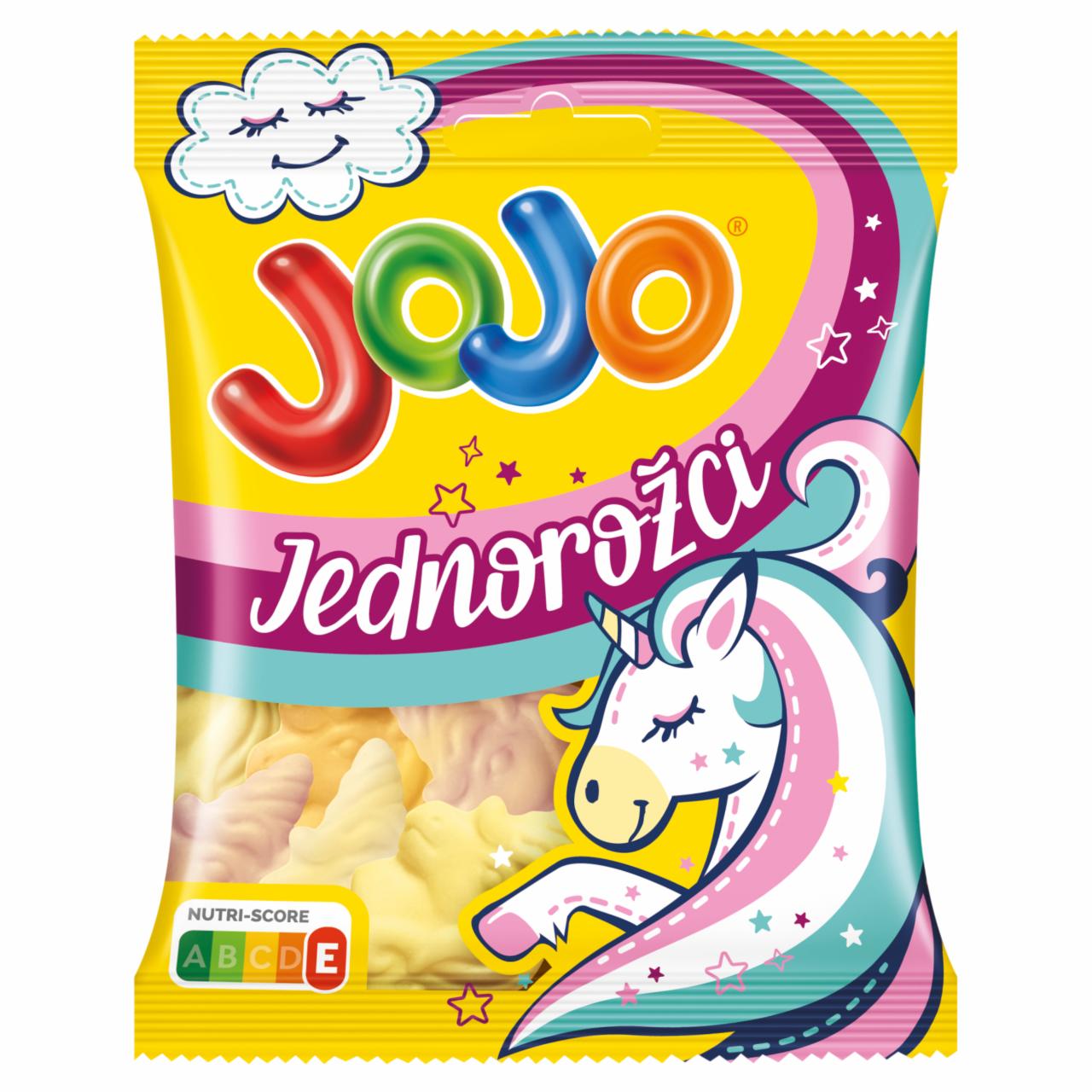 Képek - JOJO Unikornis vegyes gyümölcsízű habosított gumicukorka 80 g