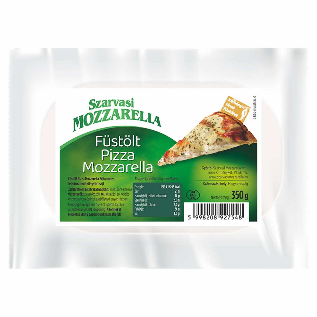 Képek - Szarvasi Mozzarella füstölt pizza mozzarella félkemény, félzsíros hevített-gyúrt sajt 350 g