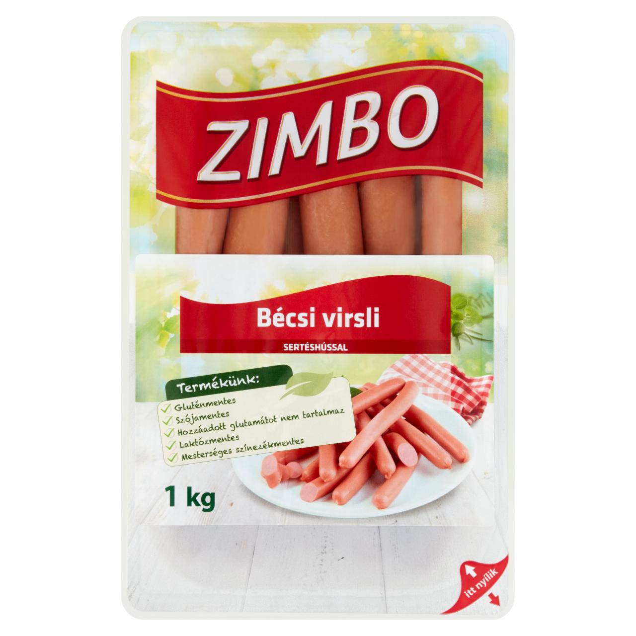 Képek - Zimbo bécsi virsli sertéshússal 1000 g