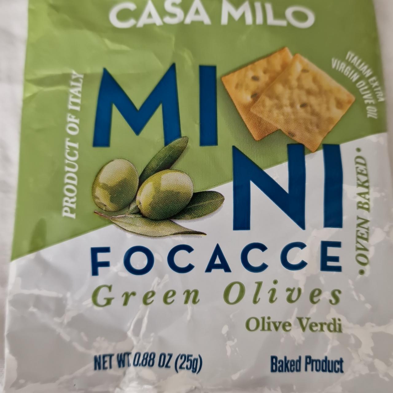 Képek - Mini focacce green olives Casa Milo