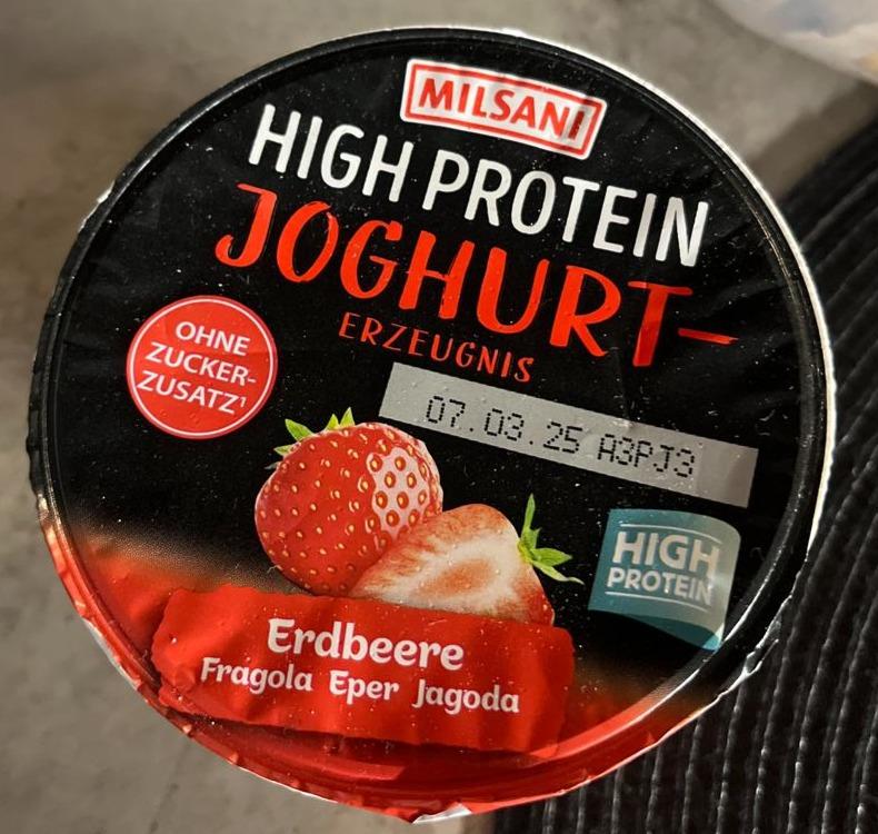 Képek - High protein Joghurt erzeugnis erdbeere Milsani