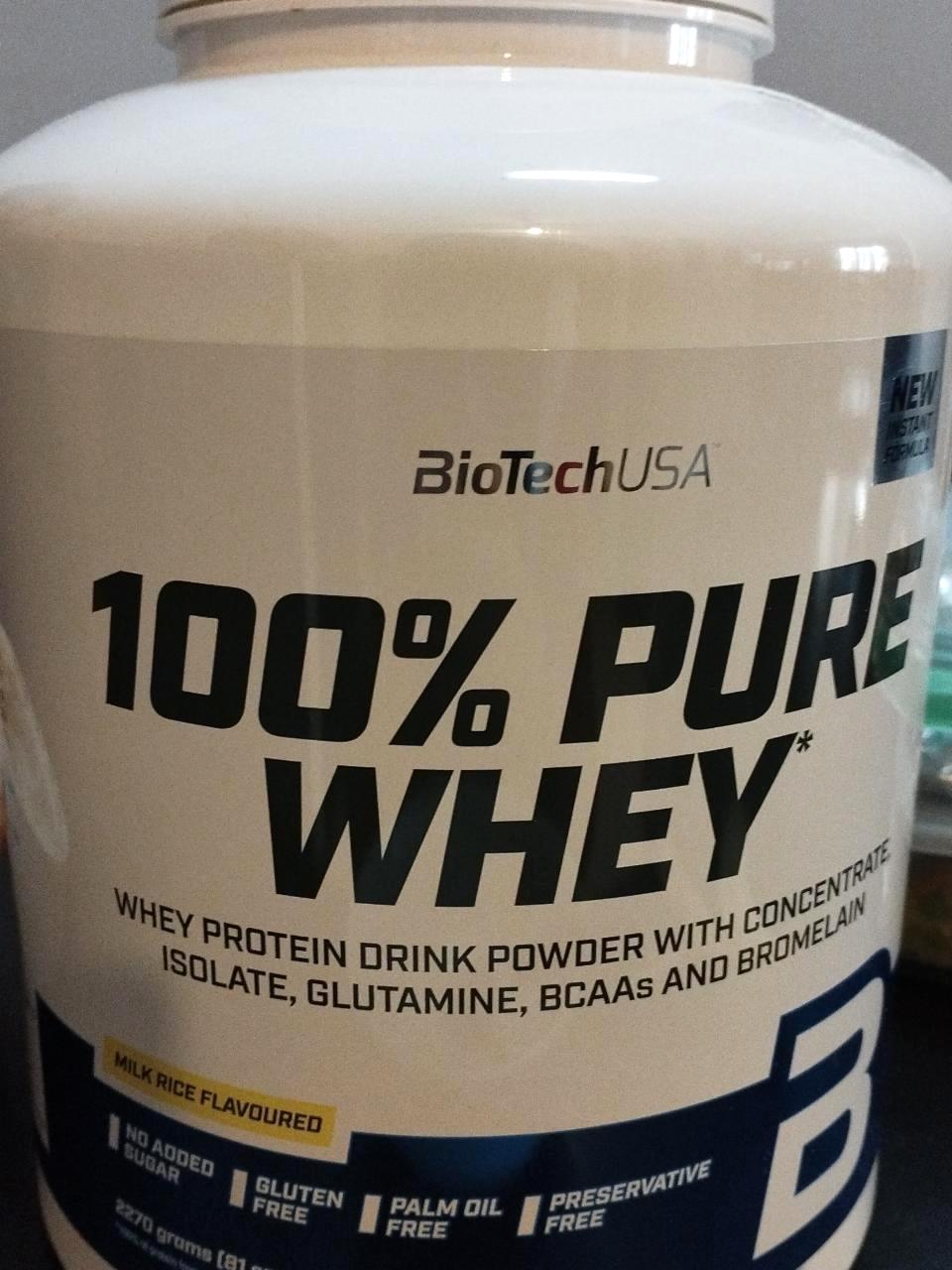 Képek - 100% Pure Whey Milk Rice flavoured BiotechUSA