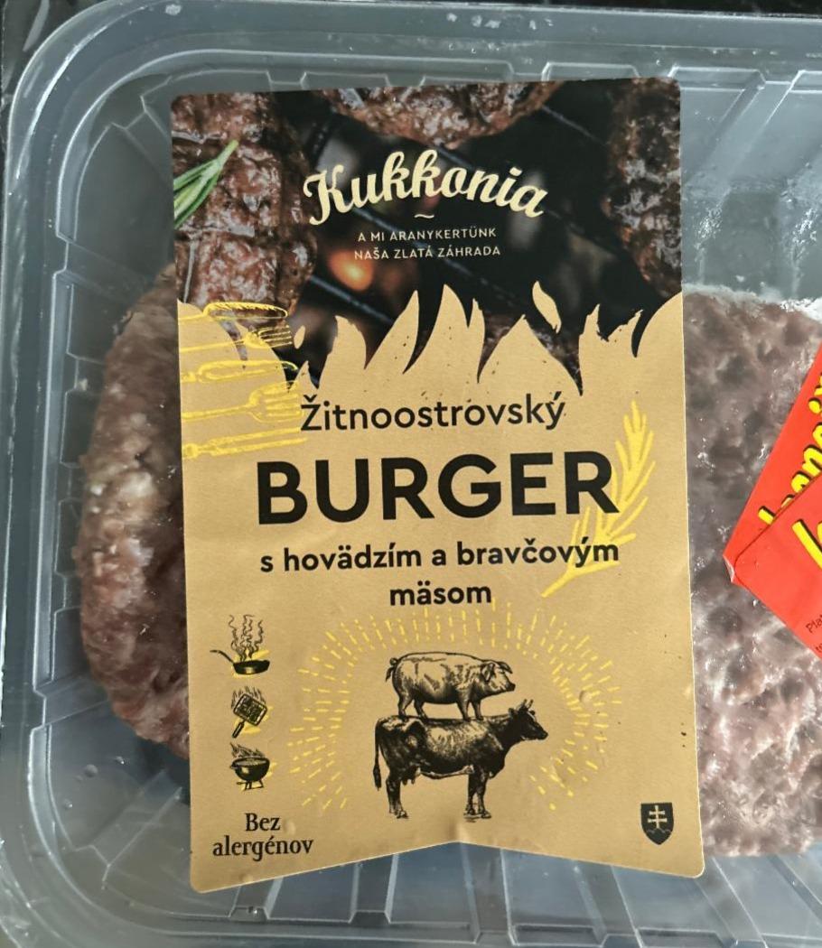 Képek - Žitnoostrovský burger s hovädzím a bravčovým mäsom Kukkonia