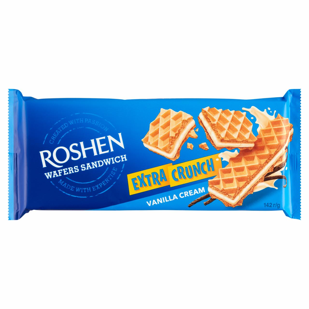 Képek - Roshen vanília ízesítésű tejkrémmel töltött ostya 142 g