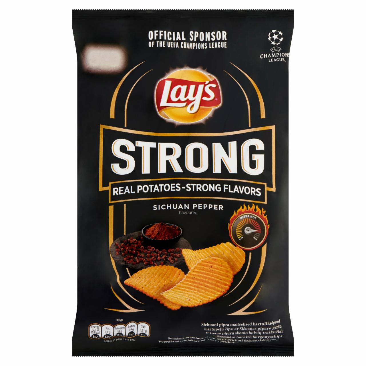 Képek - Lay's Strong szecsuáni bors ízű burgonyachips 77 g