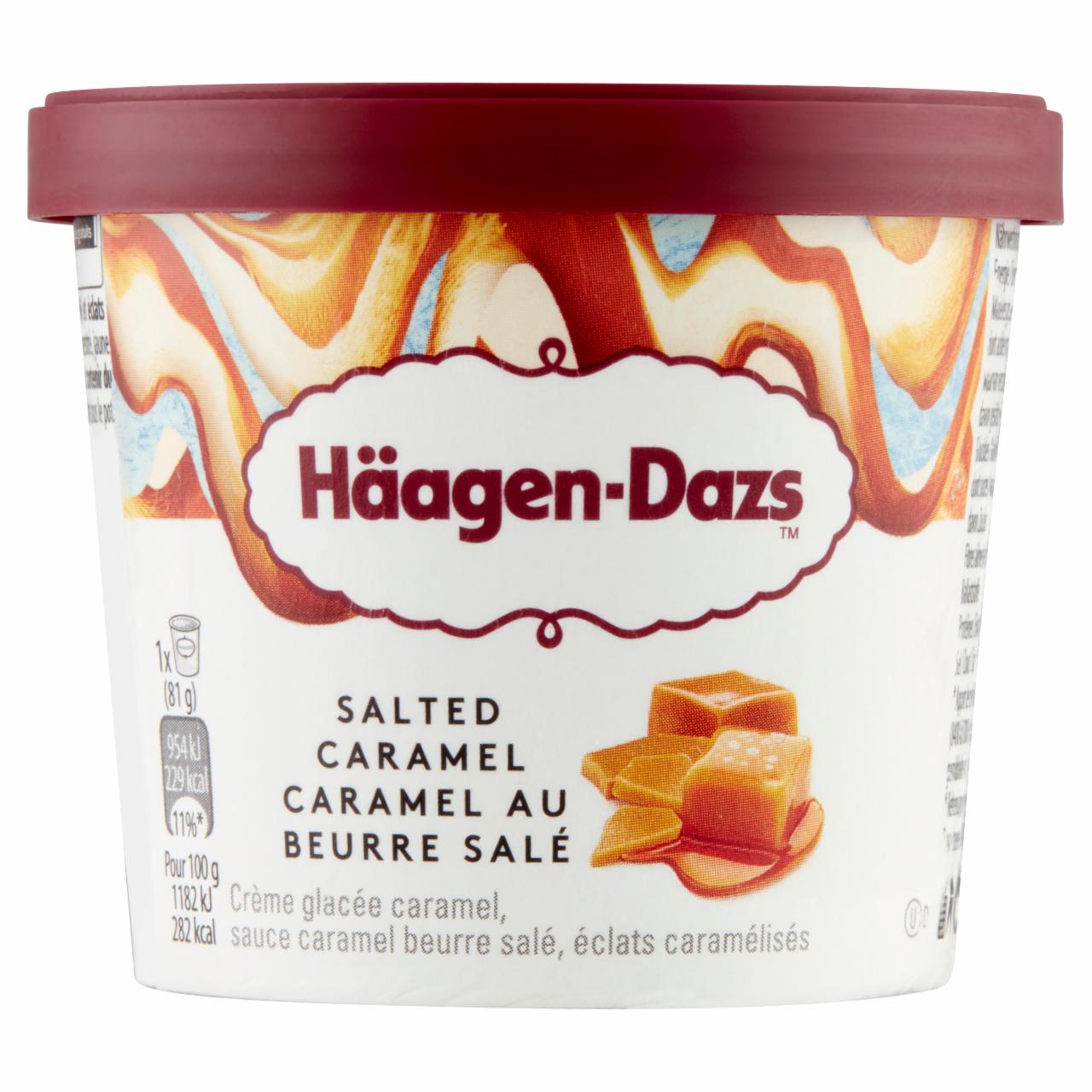 Képek - Häagen-Dazs karamellás jégkrém sós karamell öntettel és sós karamelles darabokkal 95 ml