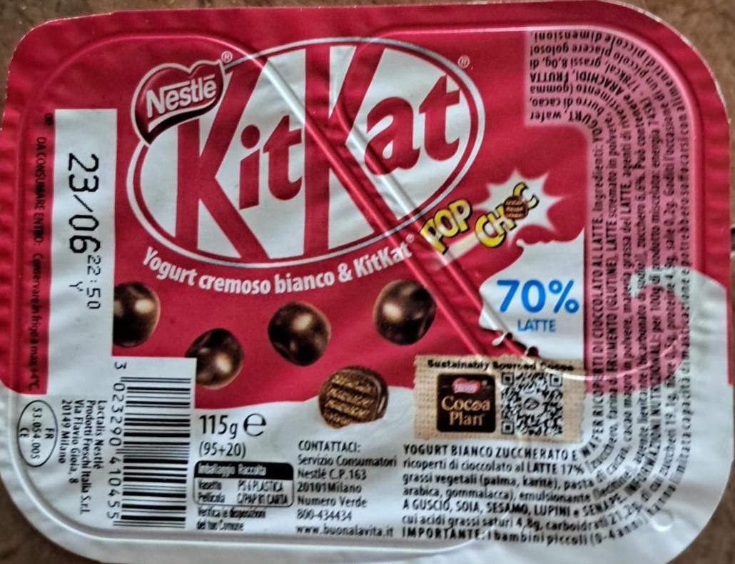 Képek - KitKat yogurt cremoso bianco & Kitkat pop choc Nestlé