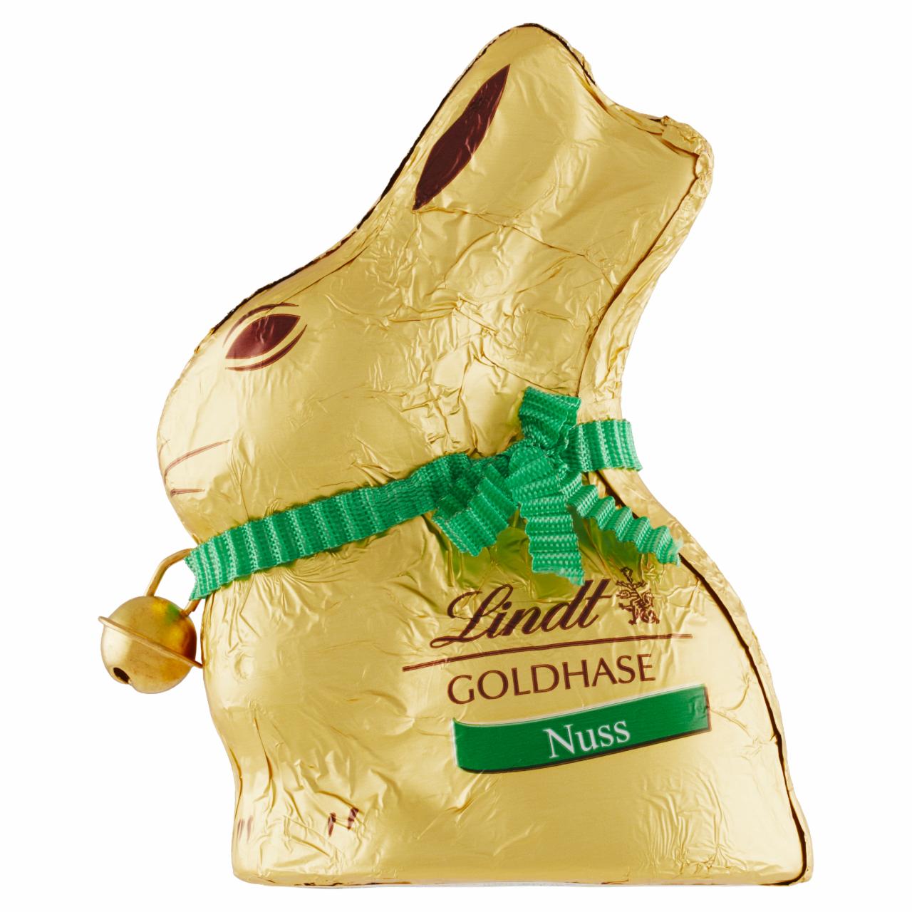 Képek - Lindt Goldhase alpesi tejcsokoládé tört mogyoróval 50 g