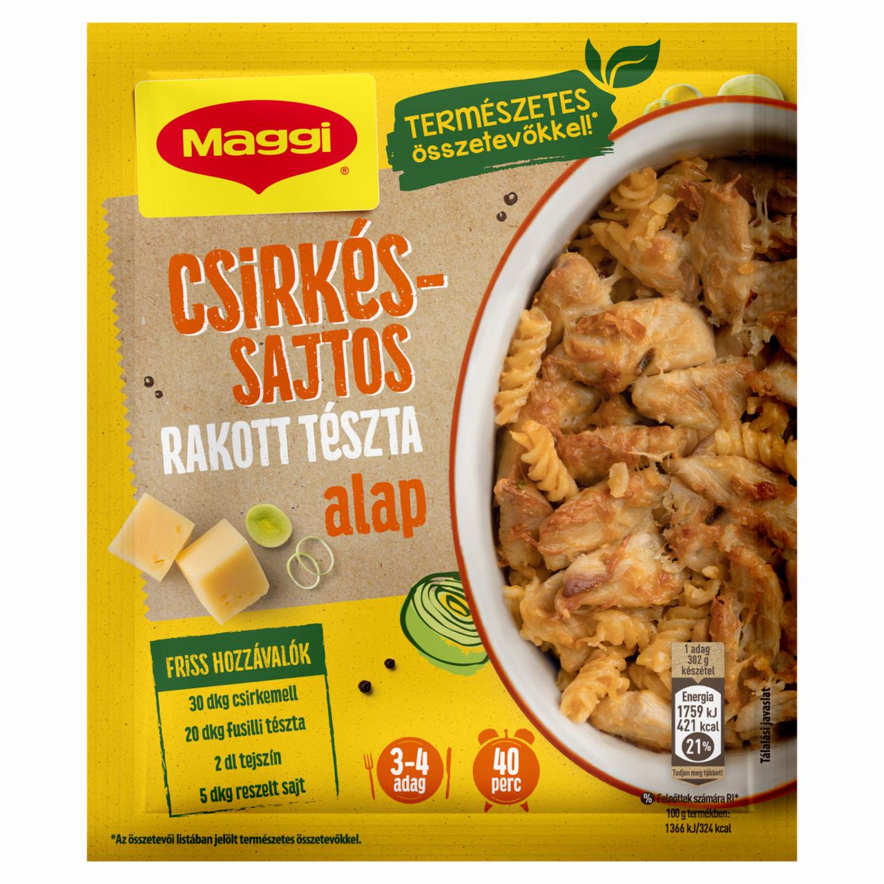 Képek - Maggi csirkés-sajtos rakott tészta alap 39 g