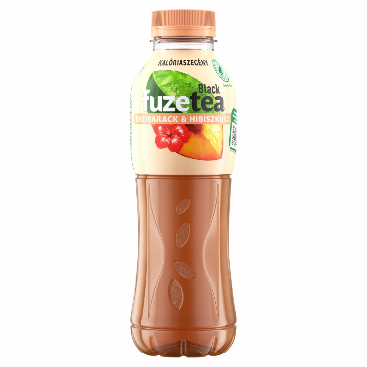 Képek - FuzeTea szénsavmentes őszibarack- és hibiszkuszízű üdítőital fekete tea kivonattal 500 ml