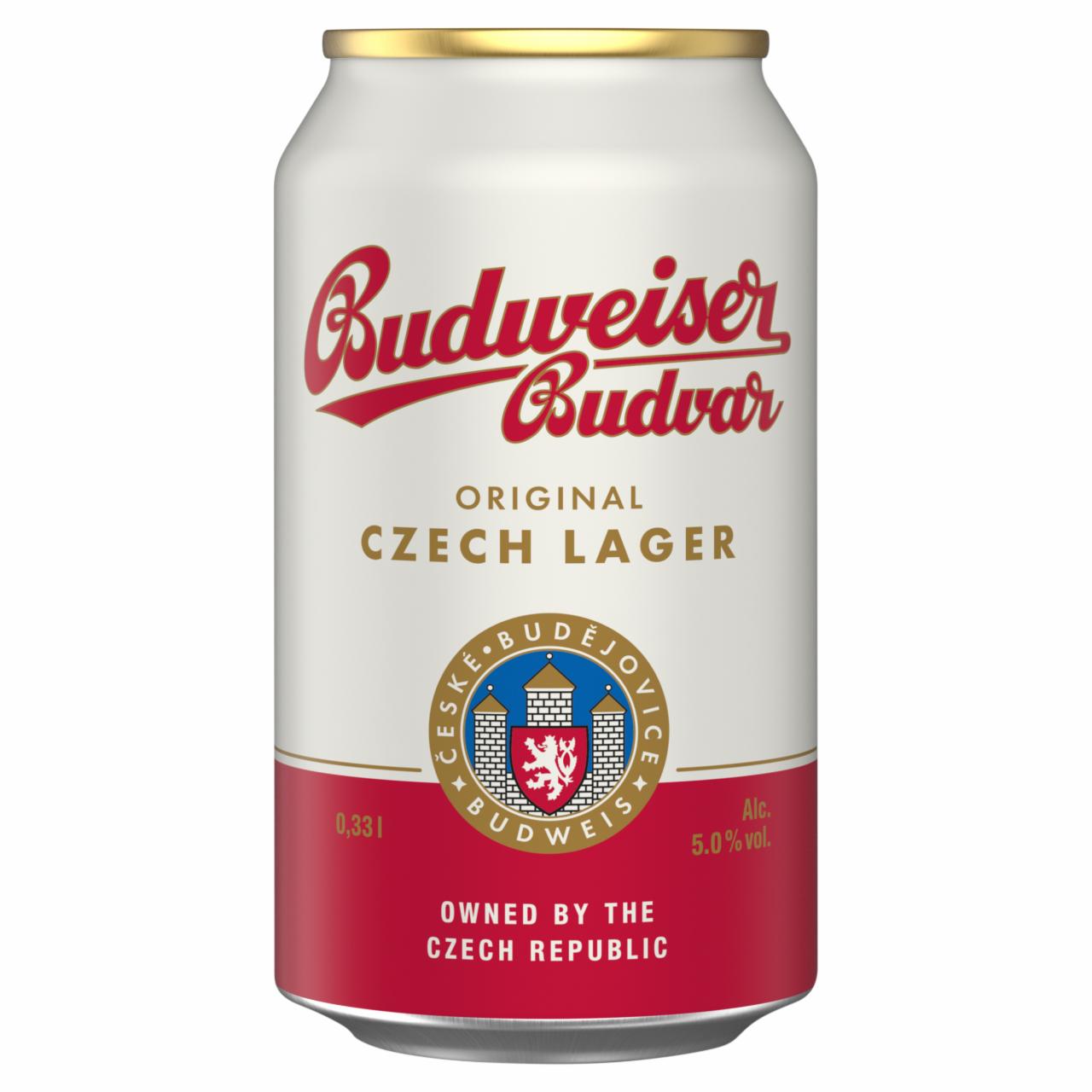 Képek - Budweiser Budvar Original cseh prémium világos sör 5% 0,3 l