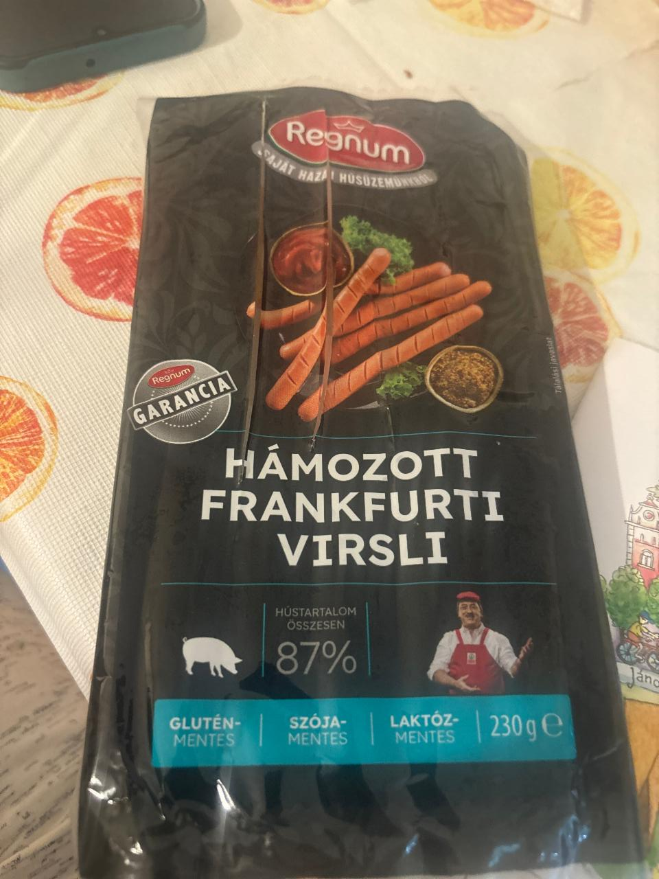 Képek - Hámozott Frankfurti virsli Regnum