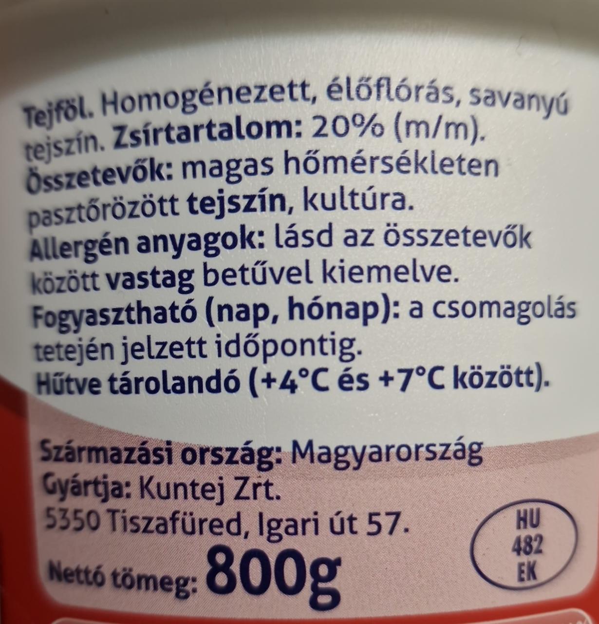 Chef Tejföl Parmalat Kalória Kj és Tápértékek Dine4fithu 7624