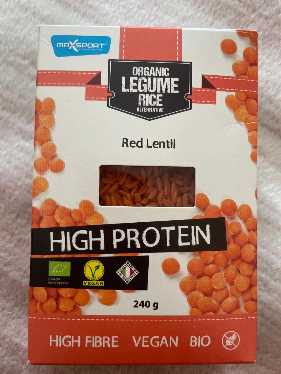 Képek - Organic Legume Rice Red Lentil MaxSport