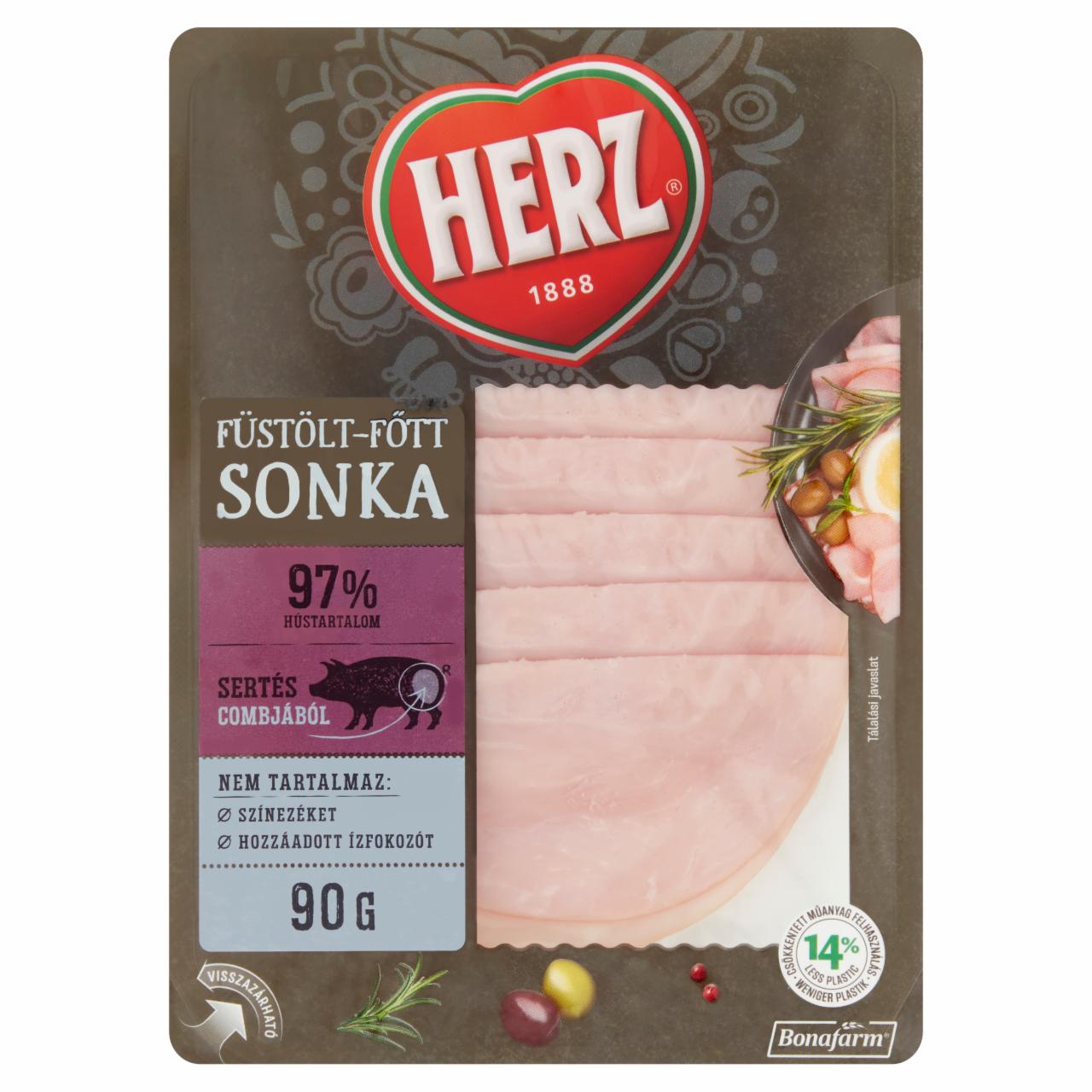 Képek - HERZ füstölt-főtt sonka 90 g