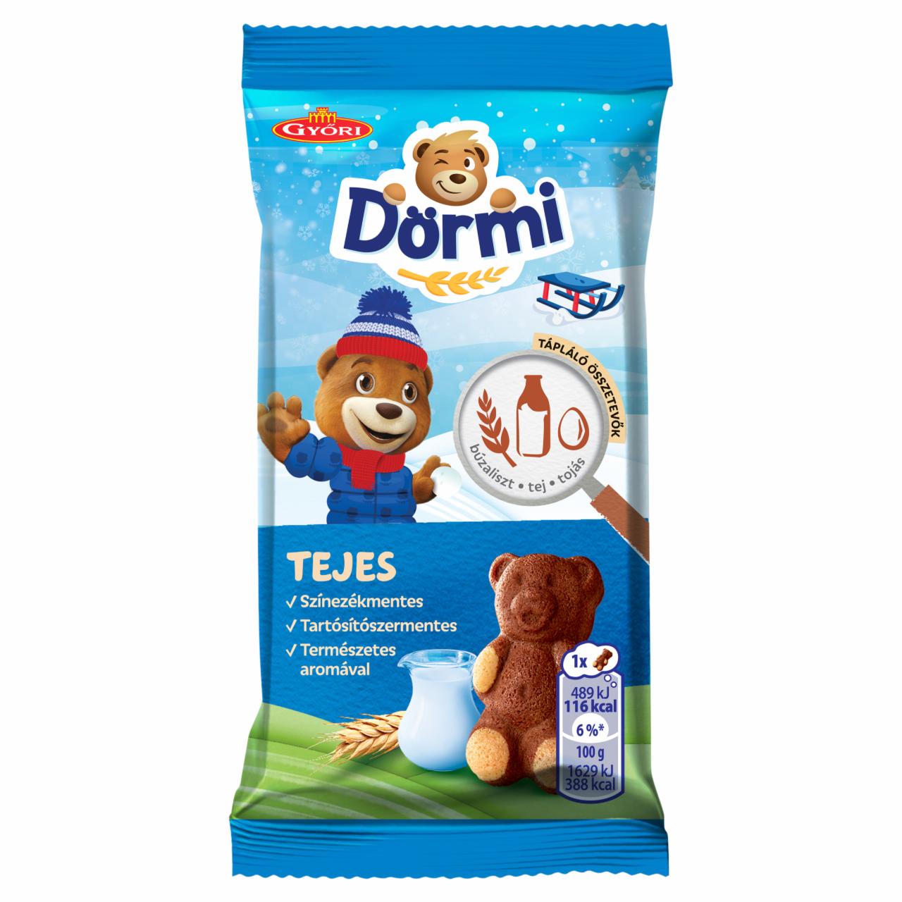 Képek - Dörmi tejes krémmel töltött puha piskóta 30 g