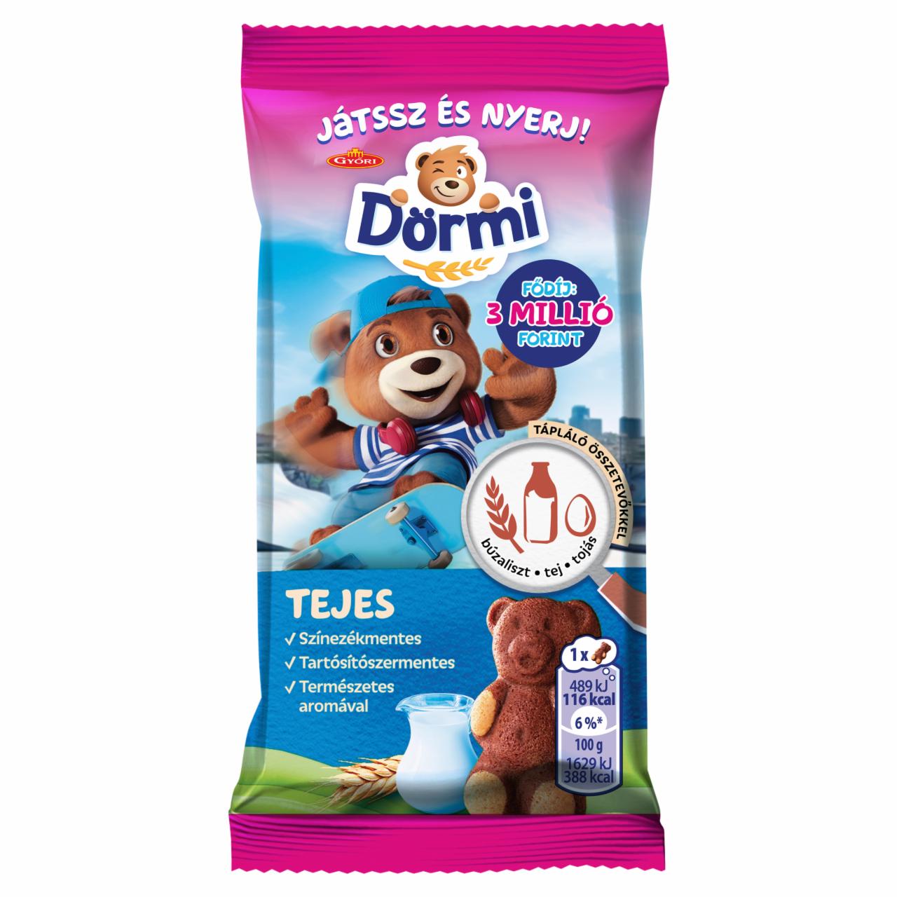 Képek - Dörmi tejes krémmel töltött puha piskóta 30 g