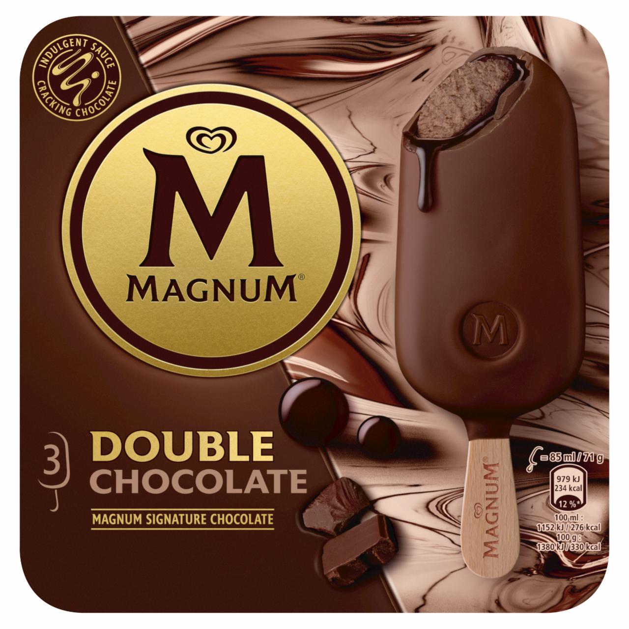 Képek - Magnum Double Chocolate jégkrém 3 x 85 ml (255 ml)