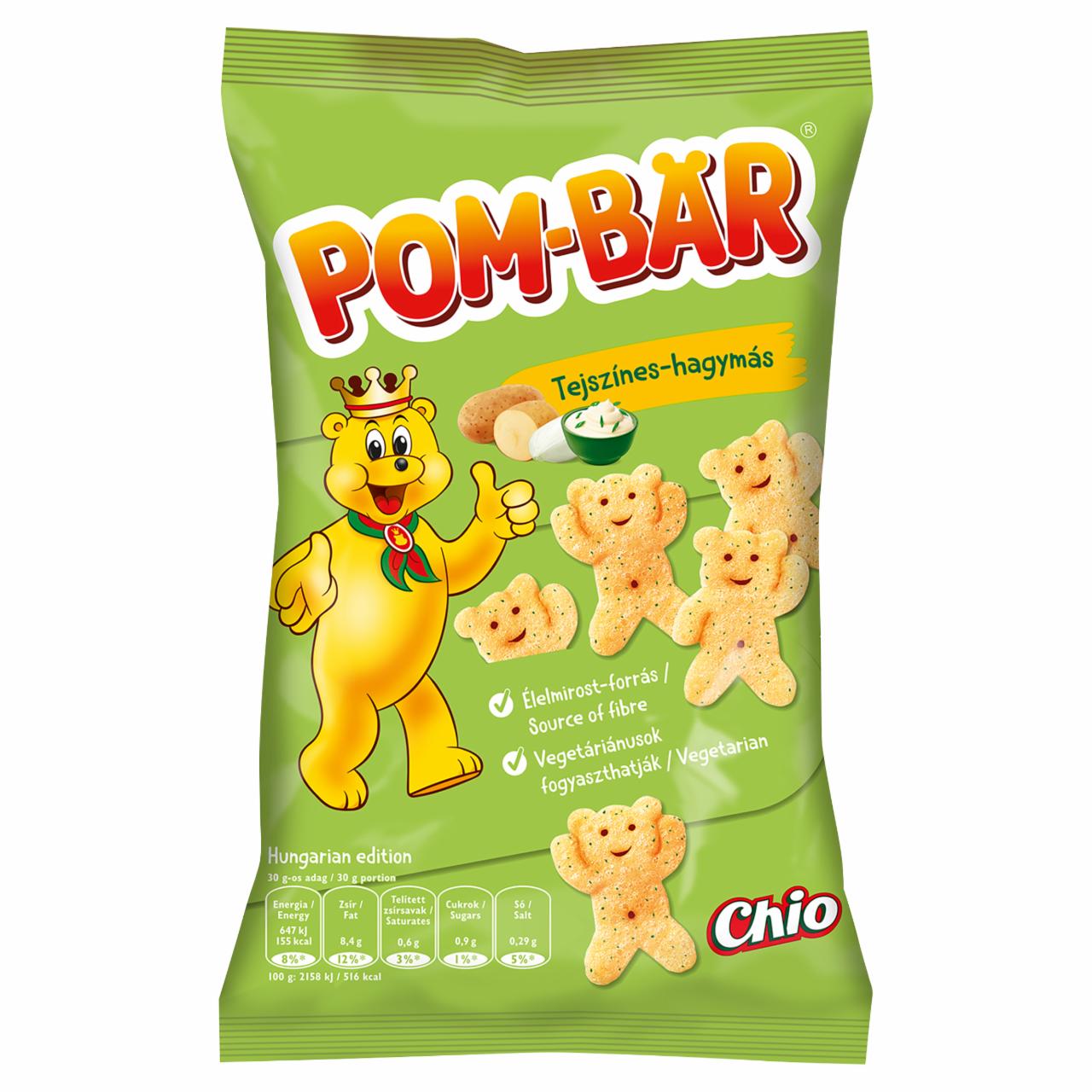 Képek - Pom-Bär tejszínes-hagymás ízű burgonyasnack 50 g