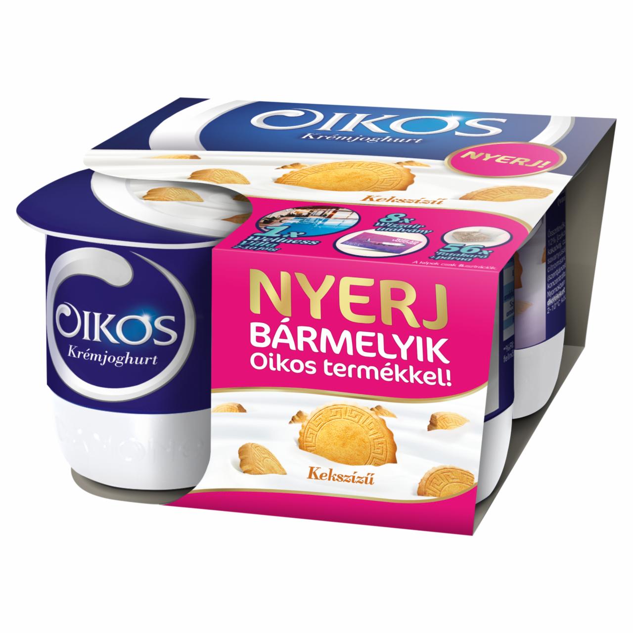 Képek - Danone Oikos Görög kekszízű, élőflórás krémjoghurt 4 x 125 g