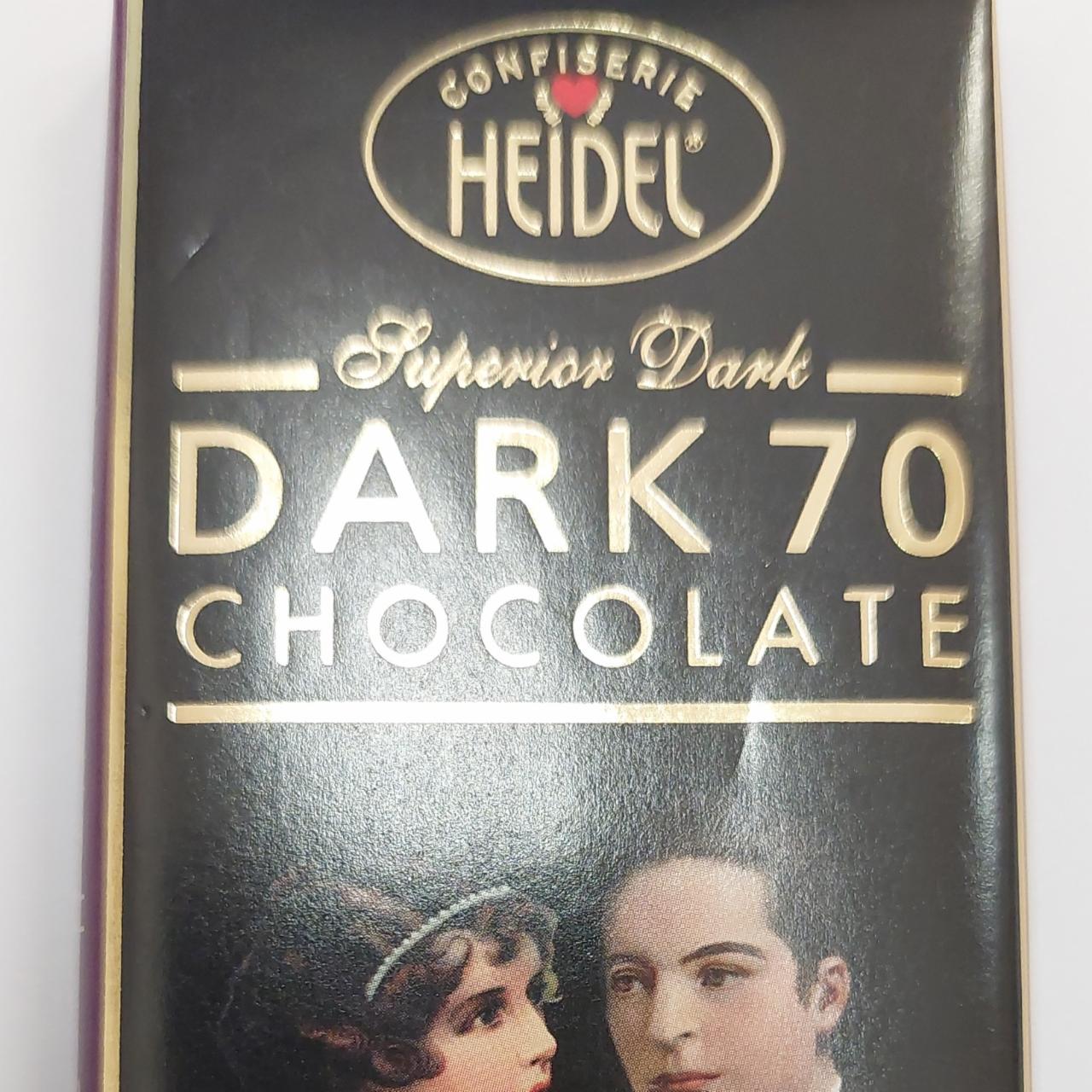 Képek - Dark 70 chocolate Confiserie Heidel