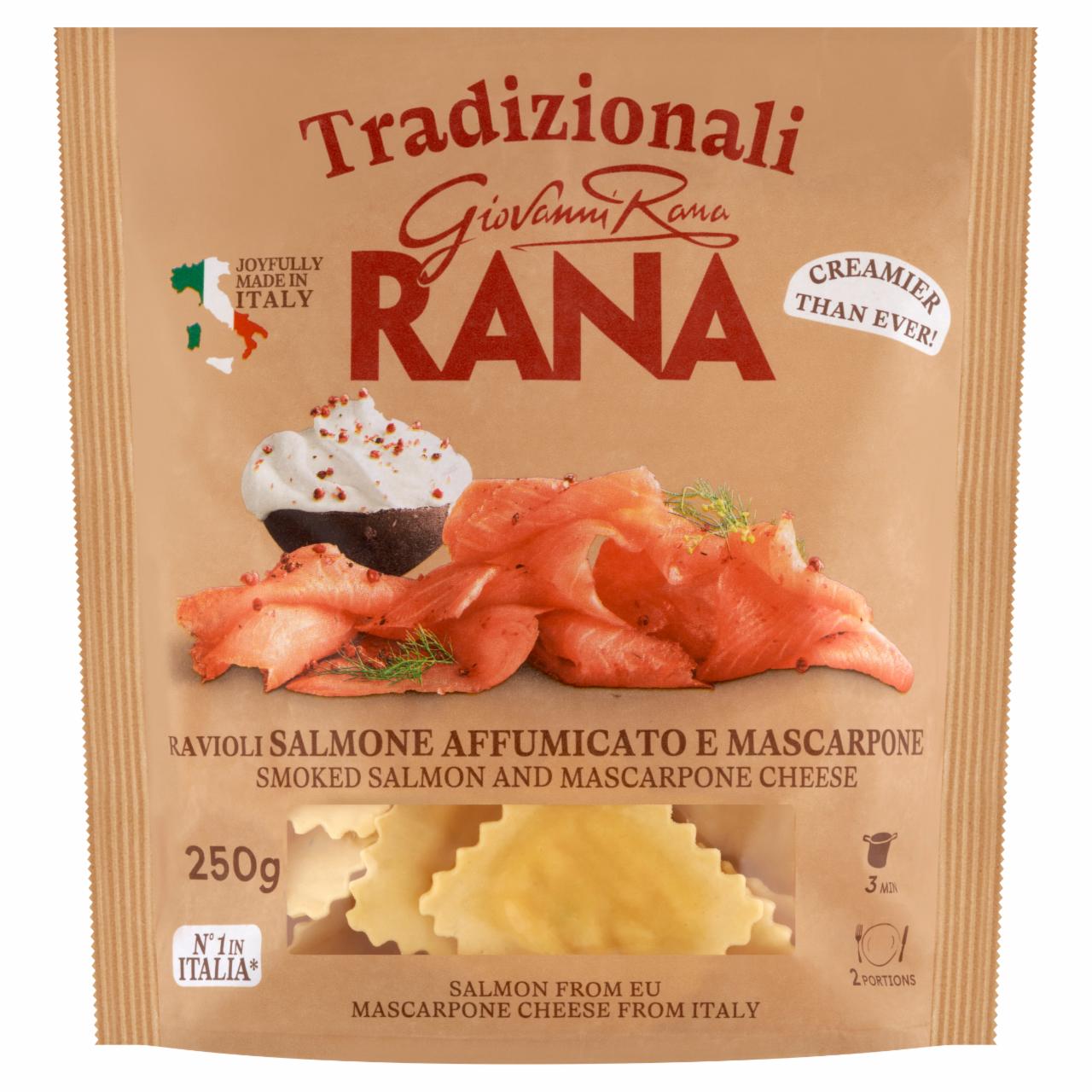 Képek - Giovanni Rana füstölt lazacos & mascarponés ravioli 250 g