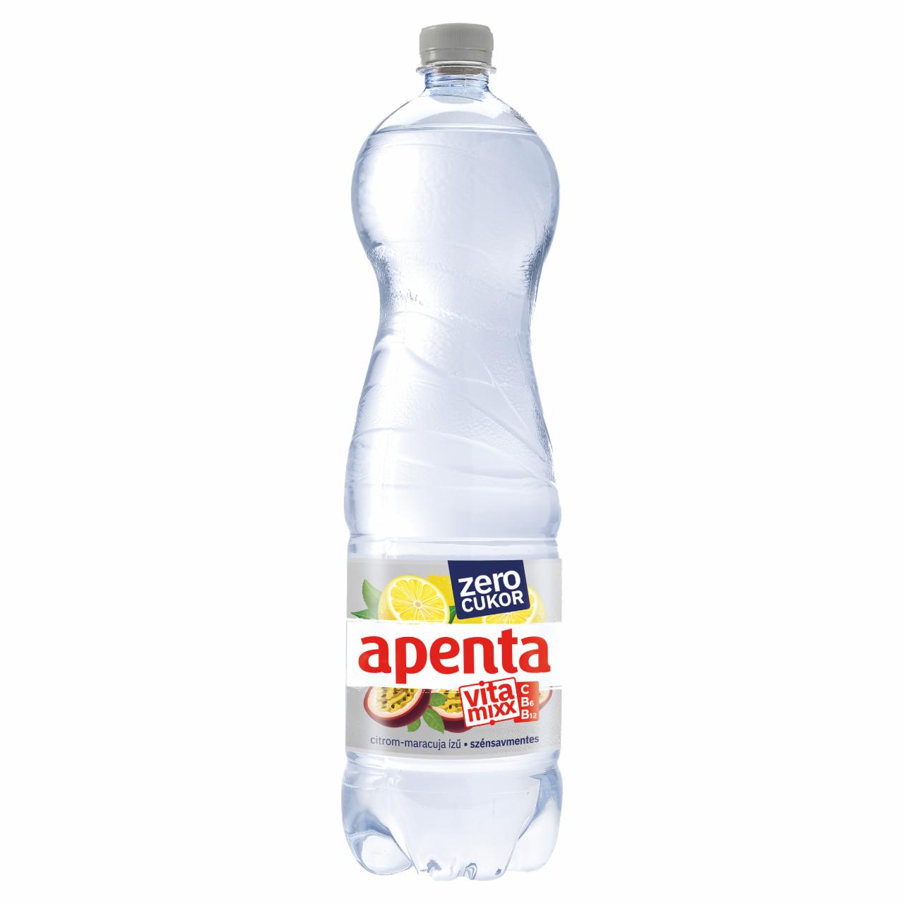 Képek - Apenta Vitamixx Zero citrom-maracuja ízű szénsavmentes, energiamentes üdítőital 1,5 l