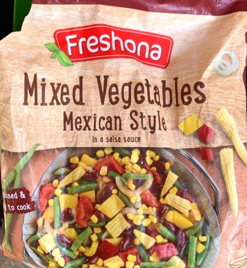 Képek - Mixed vegetables mexican style in a salsa sauce Freshona