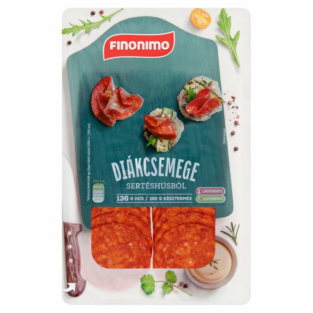 Képek - Finomino szeletelt paprikás diákcsemege sertéshúsból 65 g