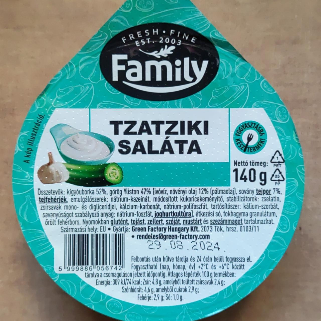 Képek - Tzatziki saláta Family