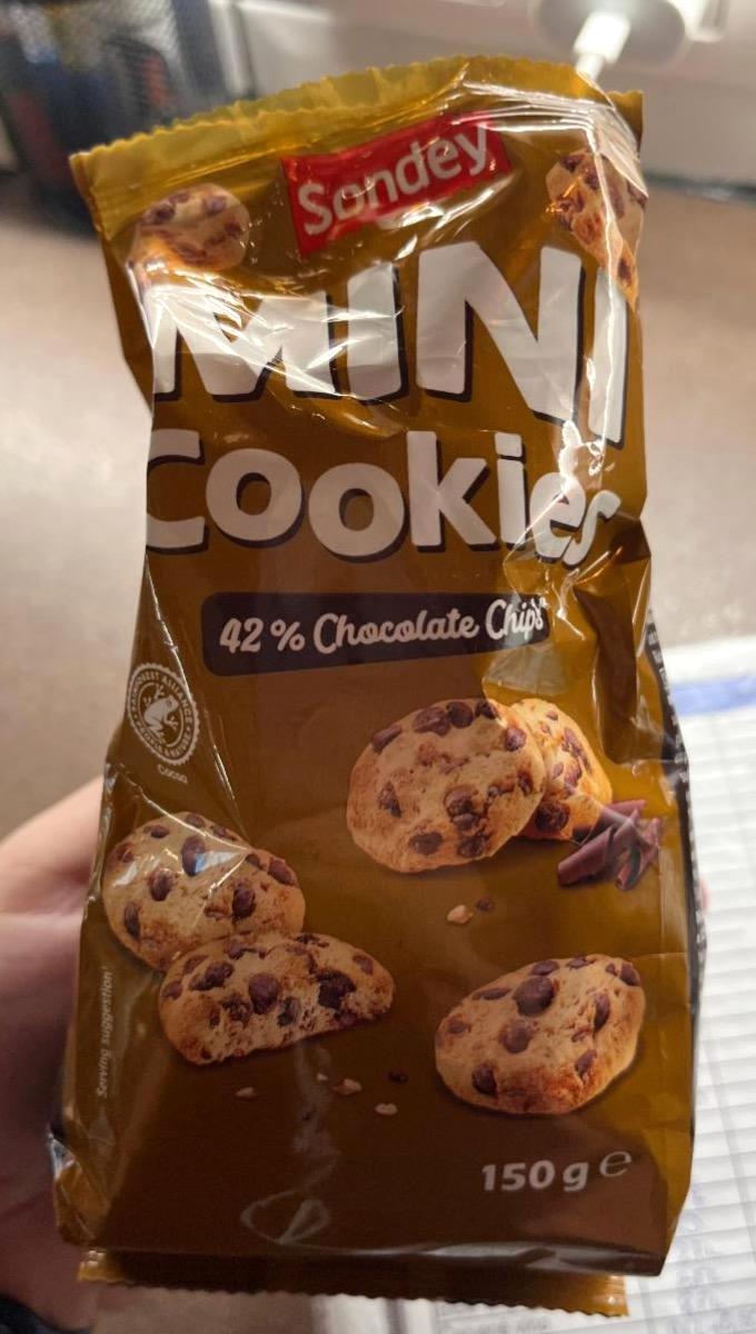 Képek - Mini cookies 42% Chocolate chips Sondey