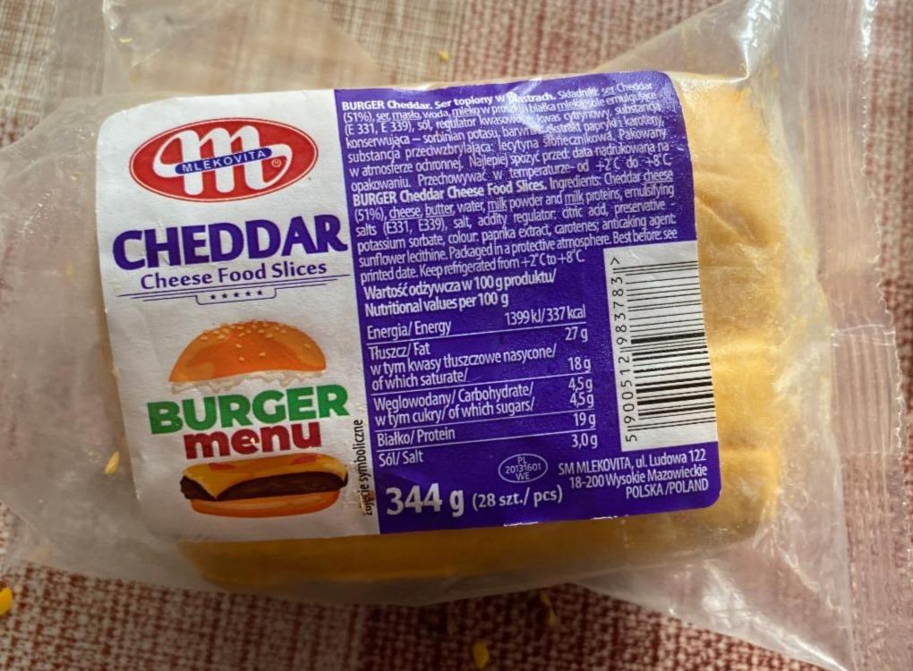 Képek - Cheddar Burger szeletek 10 Mlekovita