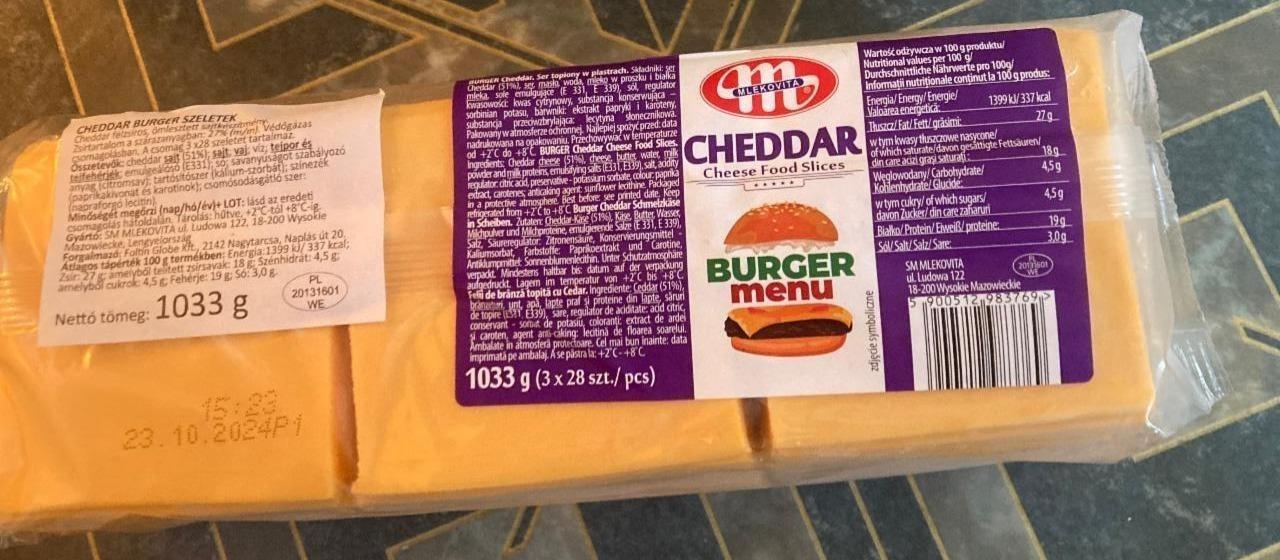 Képek - Cheddar Burger szeletek 10 Mlekovita