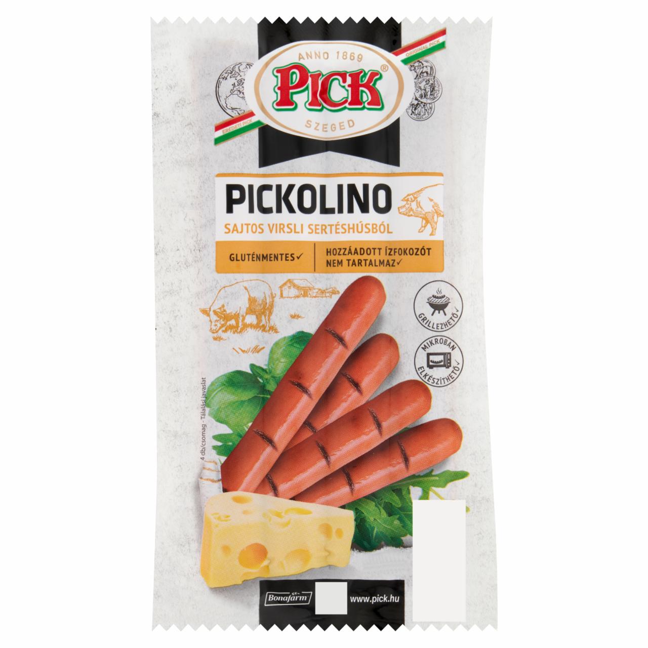 Képek - PICK Pickolino sajtos virsli sertéshúsból 140 g