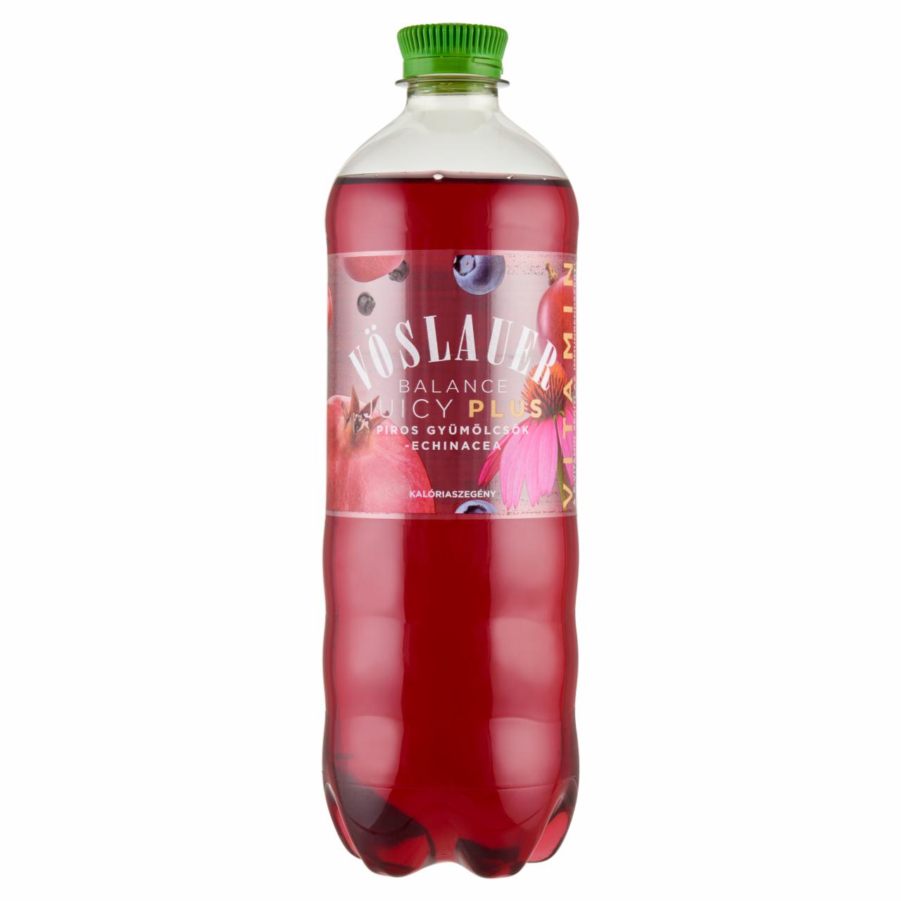 Képek - Vöslauer Balance Juicy Plus bogyós gyümölcs és echinacea ízű szénsavas üdítőital 0,75 l