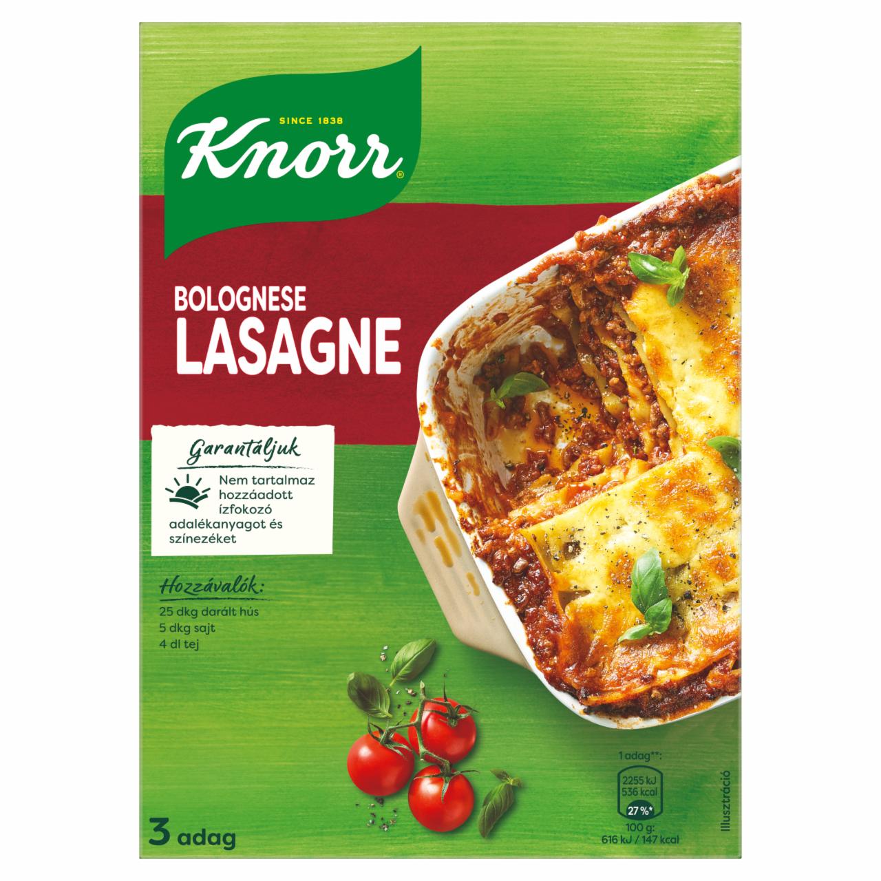 Képek - Knorr lasagne tészta bolognai mártással 205 g