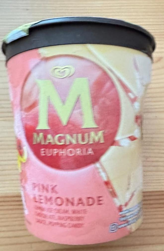 Képek - Magnum Pink Lemonade citromos tejjégkrém málnás szószörvényekkel fehér csokoládéval 440 ml