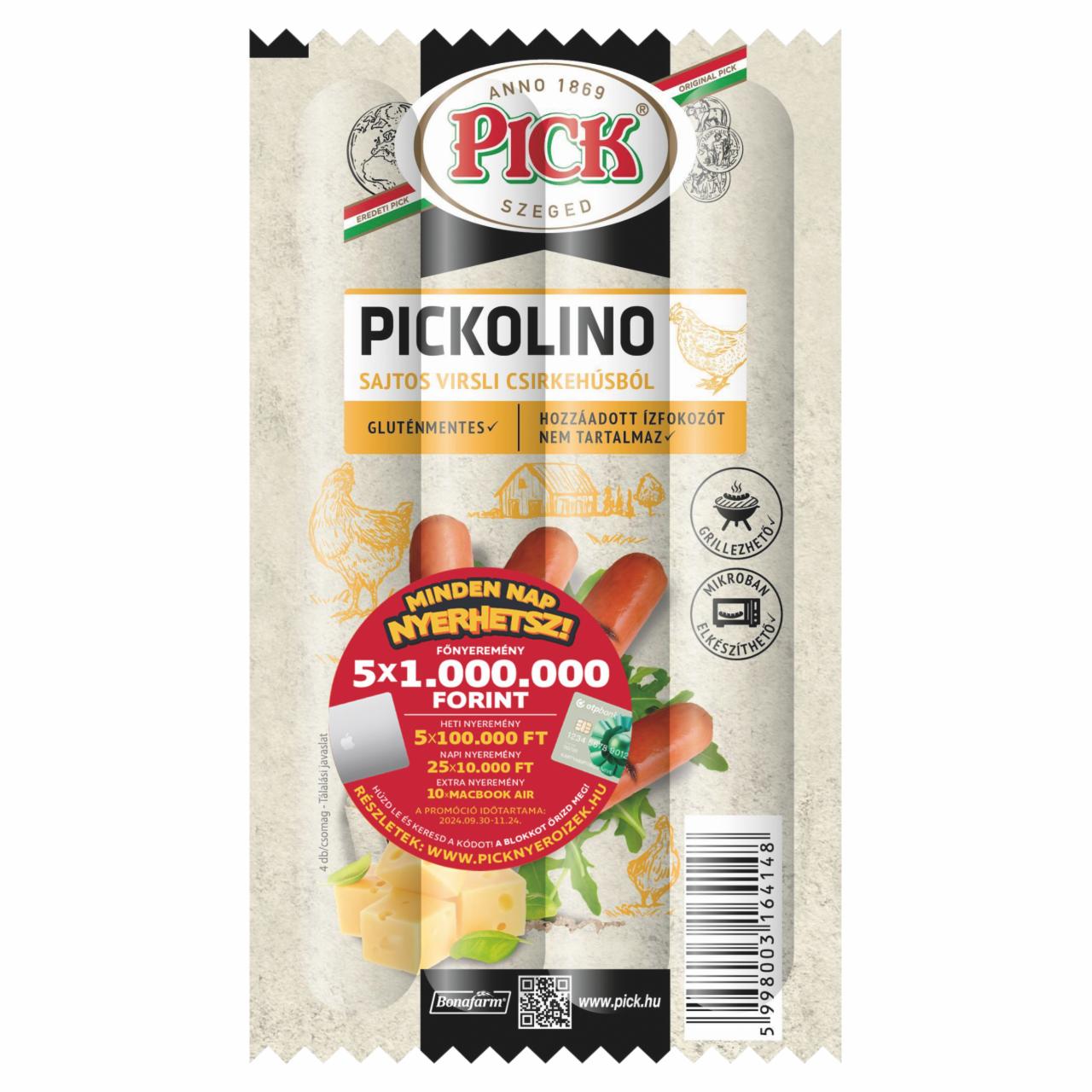 Képek - PICK Pickolino sajtos virsli csirkehúsból 140 g