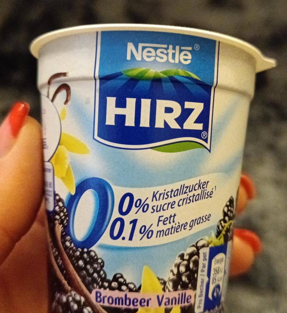 Képek - Hirz joghurt brombeer vanille 0,1% Nestlé