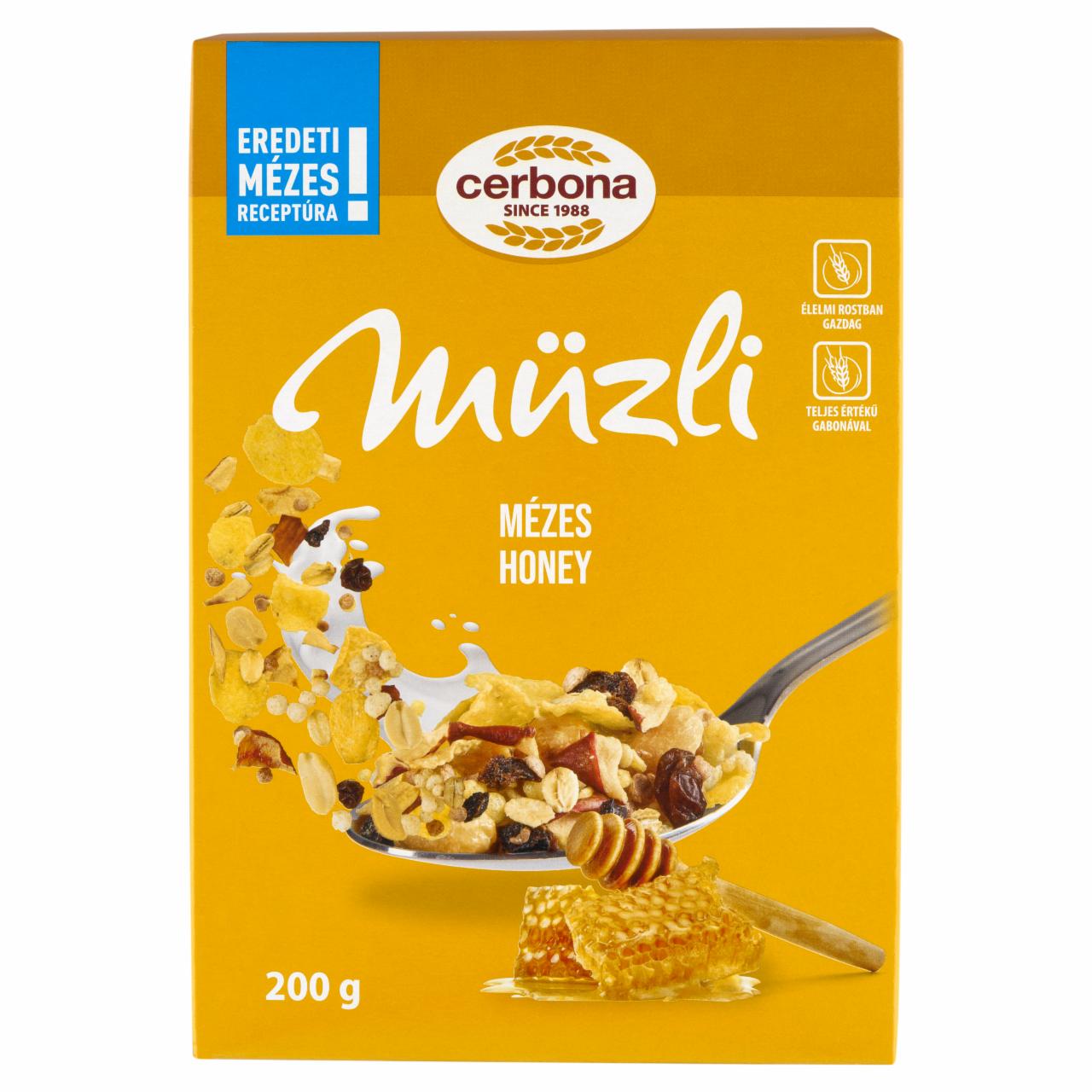 Képek - Cerbona mézes müzli 200 g