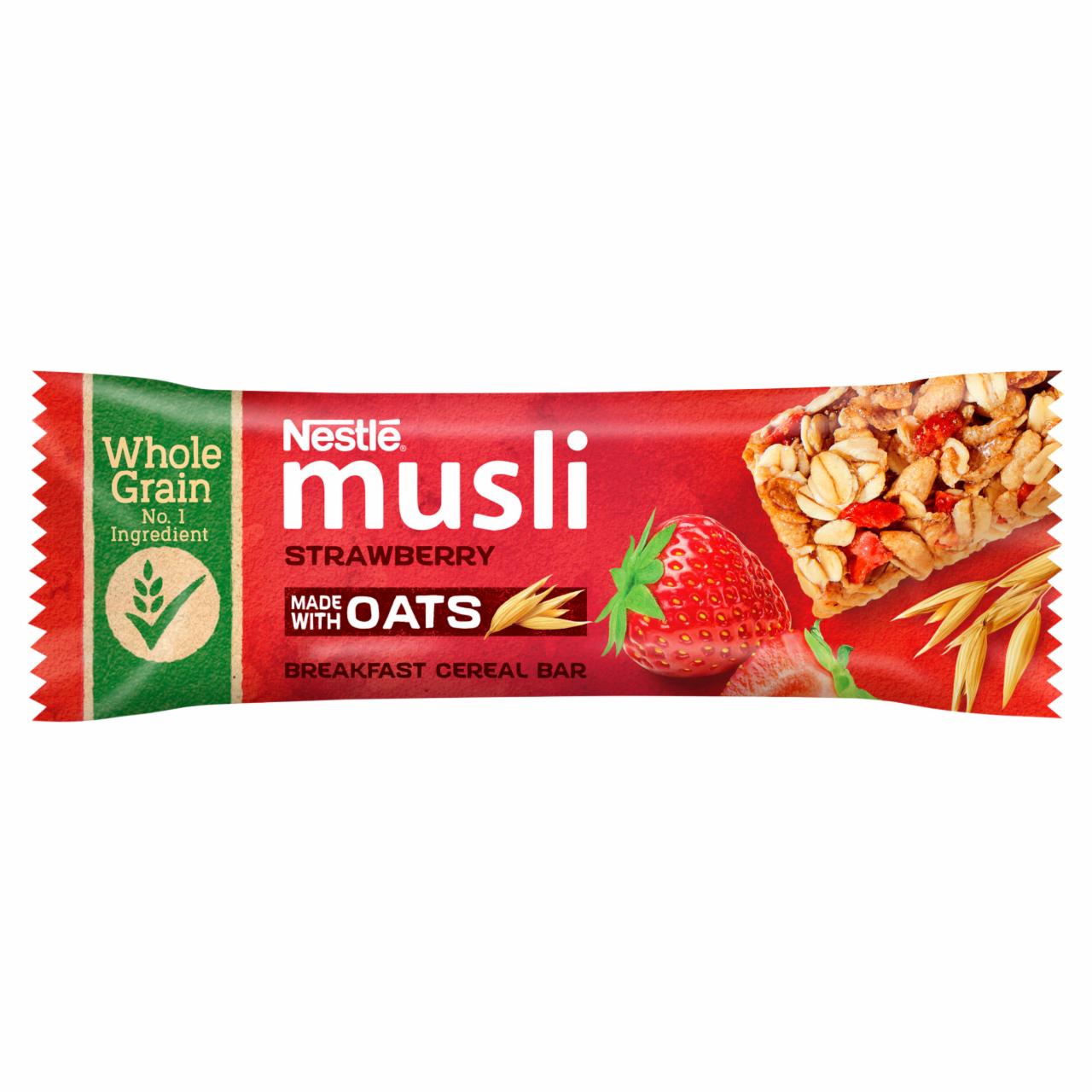 Képek - Nestlé Musli epres müzliszelet reggelihez 35 g