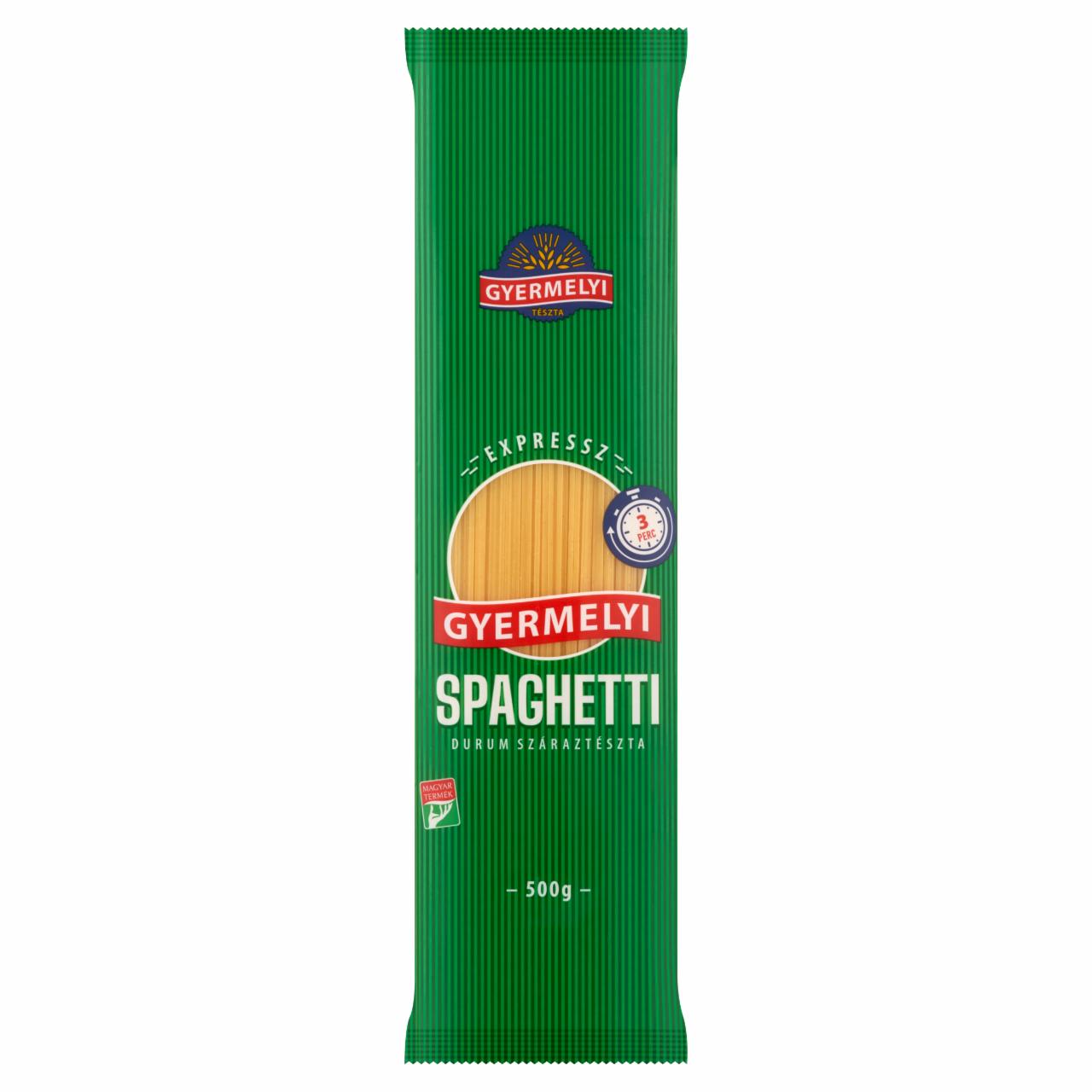 Képek - Gyermelyi Expressz Spaghetti durum száraztészta 500 g