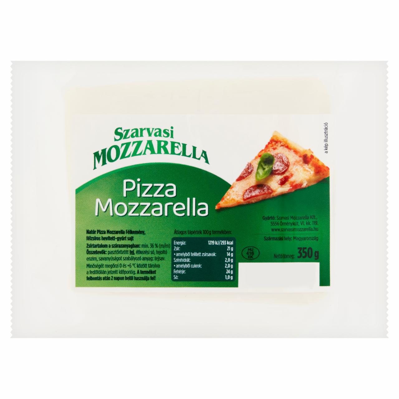 Képek - Szarvasi Mozzarella natúr pizza mozzarella félkemény, félzsíros hevített-gyúrt sajt 350 g