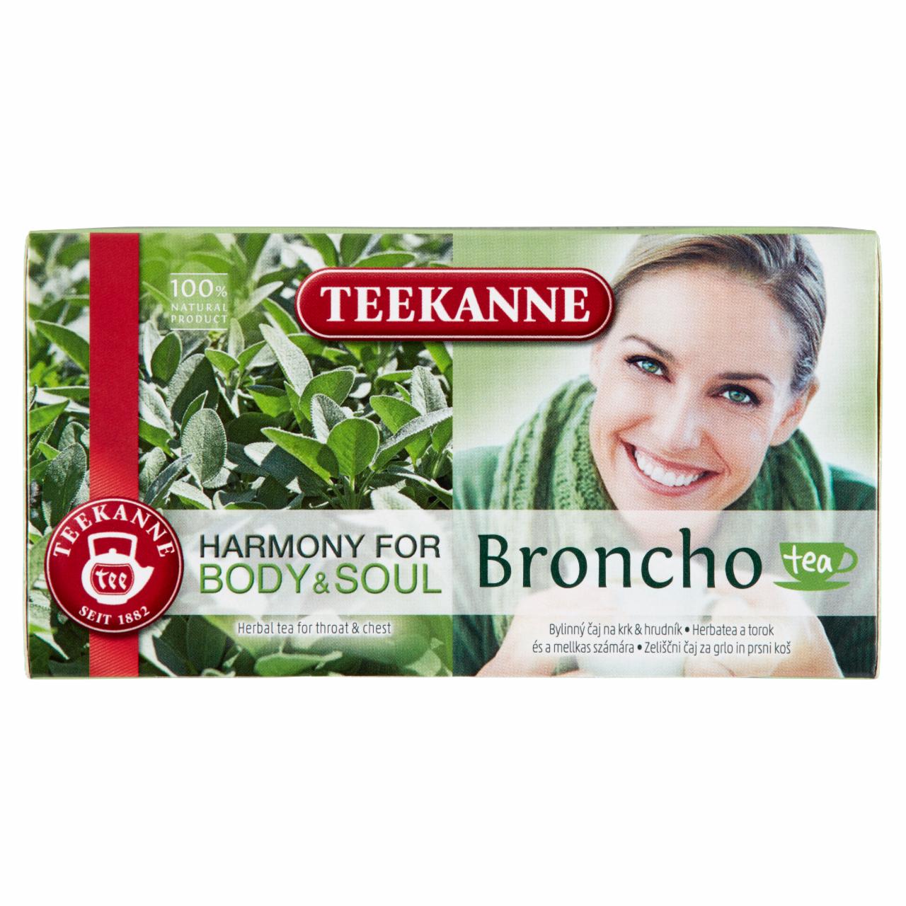 Képek - Teekanne Harmony for Body & Soul Broncho herbatea 20 filter 40 g