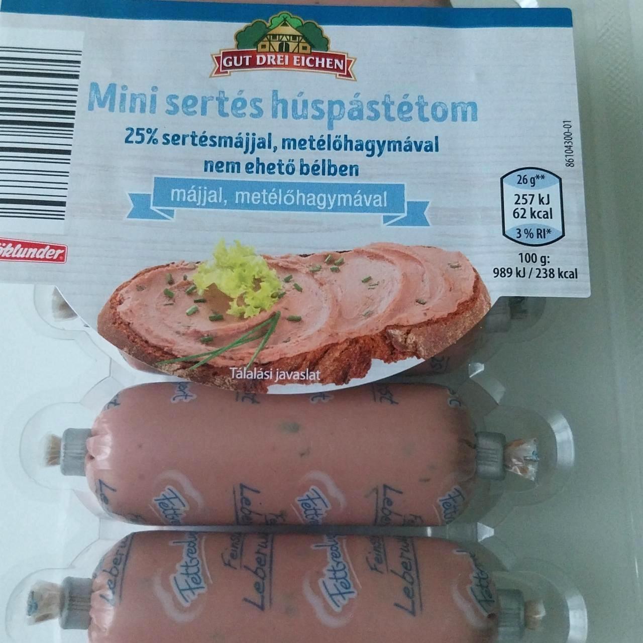 Képek - Mini sertés húspástétom Gut Drei Eichen