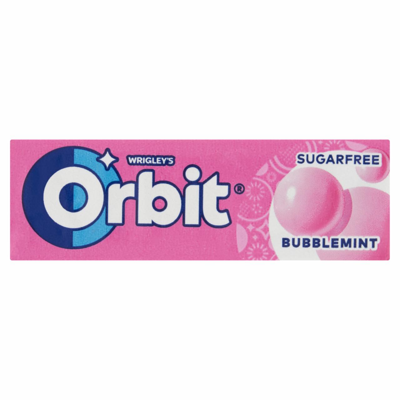 Képek - Orbit Bubblemint gyümölcs- és mentaízű cukormentes rágógumi édesítőszerrel 14 g