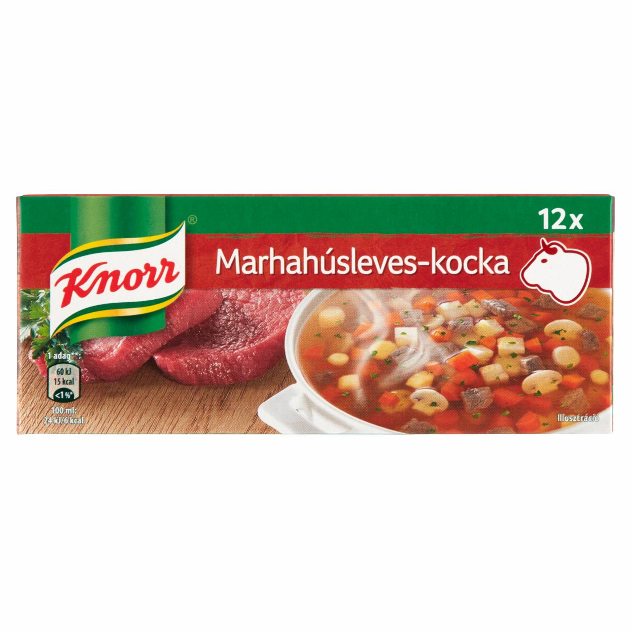 Képek - Knorr marhahúsleves-kocka 12 x 10 g (120 g)